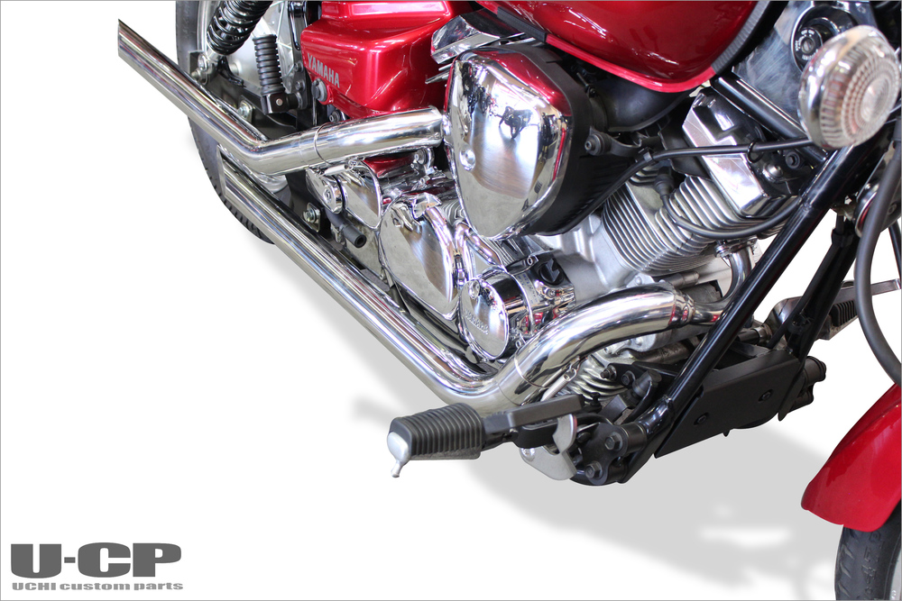内商会 【 ドラッグスター250 U-CP TwinスラッシュⅠマフラー(～07年) JMCA認定品マフラー ( アメリカンマフラー YAMAHA )  】 バイクパーツ総合商社 内商会 U-KANAYA U-CP