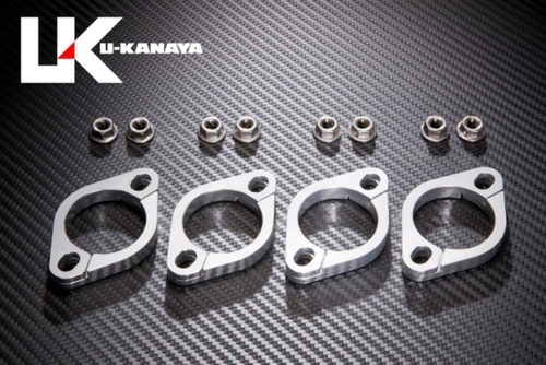   ビレットエキゾーストフランジ ゼファー1100・ZZR1100/1200・ZRX1100/1200・GPZ1100・GPZ750R/900R シルバー