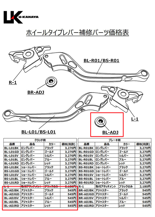 旧 ホイールタイプ　アジャスター　クラッチ側