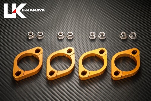  ビレットエキゾーストフランジ ゼファー1100・ZZR1100/1200・ZRX1100/1200・GPZ1100・GPZ750R/900R ゴールド