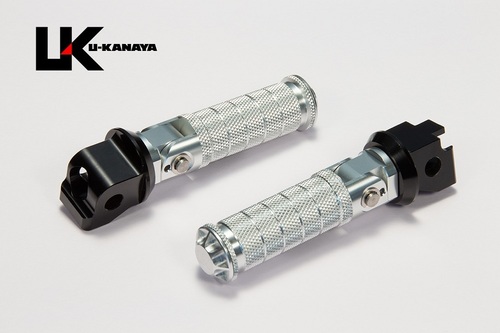  U-KANAYA アルミビレットステップバー KAWASAKI(ステップピンφ8) シルバー